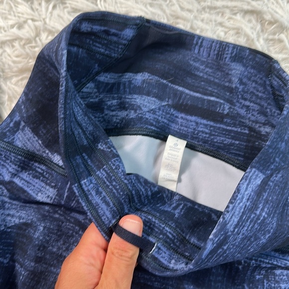 Lululemon Train Times 7/8 Pant *25" Transition Multi Midnight Navy / Black - Picture 3 of 6